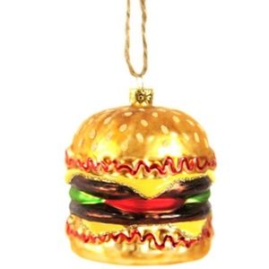 CODY &FOSTER NWT Double Cheeseburger Ornament